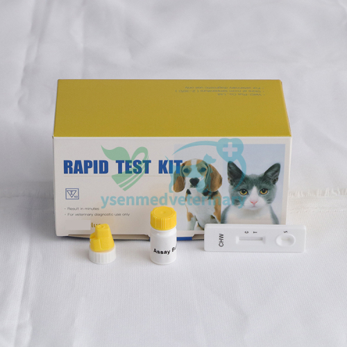 Tiras de prueba rápidas veterinarias Prueba rápida del antígeno del gusano del corazón canino Ag de CHW