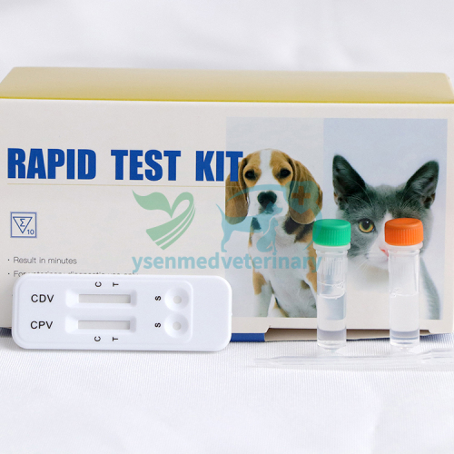 Tiras de prueba rápida veterinaria CPV CDV Ab Canine Parvo-Moquillo Virus Anticuerpo Prueba rápida