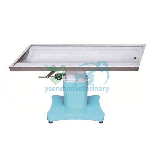 Mesa de operaciones veterinaria de acero inoxidable para animales YSVET301