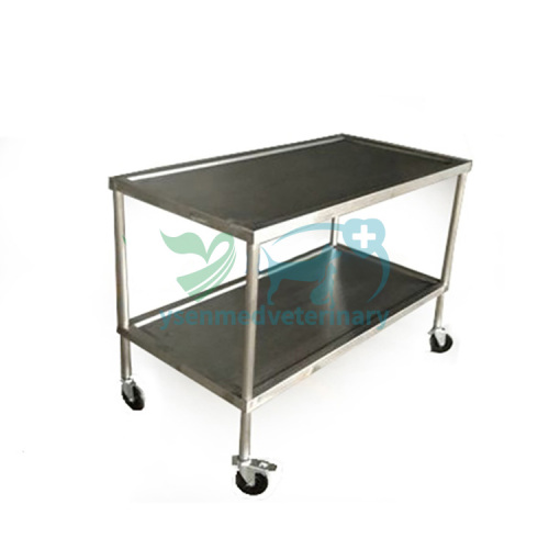 Stainless steel veterinary surgical instrument trolley YSVET5105