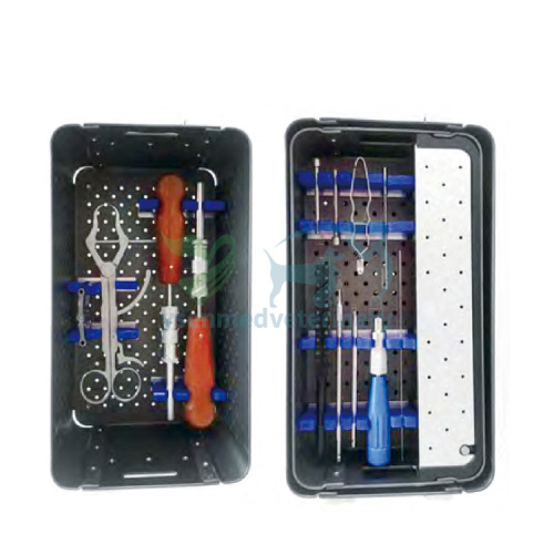 Conjunto de instrumentos de tornillo de compresión médica para hospitales de animales Conjunto de instrumentos quirúrgicos generales YSVET-HCS01