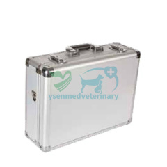 Maleta de aluminio plana para dispositivos de terapia médica Maleta para herramientas veterinarias YSTK-609