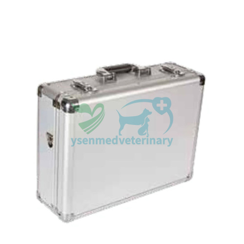 Aluminum Flat Medical Therapy Devices Suitcase Veterinary Tool Case YSTK-609