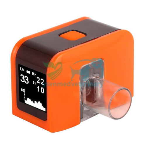 Vet Real-time Monitoring Capnograph Monitor Portable Handheld Etco2 Capnograph