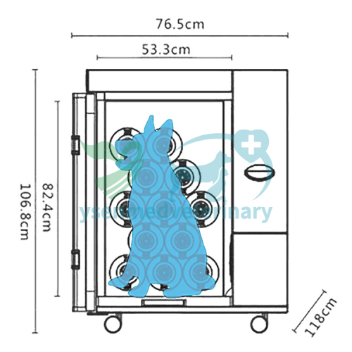 Veterinary Medical Veterinary Dry Cabinet Pet Grooming Equipment Hair Drying Cabinet YSVET-GZ-U1+