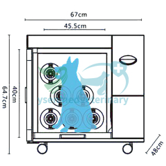 Veterinary Medical Veterinary Dry Cabinet Pet Grooming Equipment Hair Drying Cabinet YSVET-GZ-U4