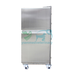 YSENMED YSVET1830D Veterinary Stainless Cage Dog Cage Banks Stainless Kennel Banks Pet Combination Cage