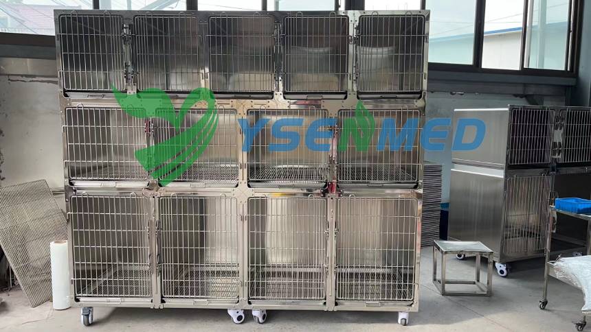 YSENMED High-quality 304 stainless steel pet cages