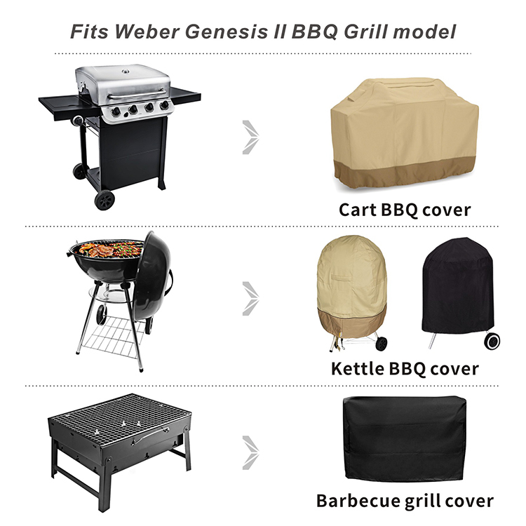 waterproof Heavy duty Fabric Hot Selling BBQ cover