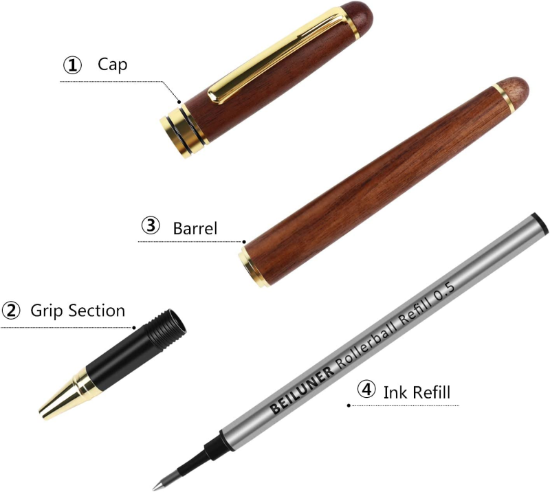 Ballpoint Pen Writing Set,Elegant Fancy 0.5mm Fine Nice Gift Pens
