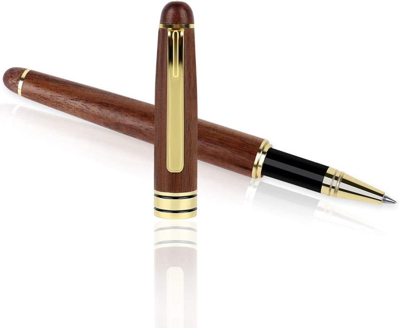 BEILUNER Luxury Walnut Ballpoint Pen Writing Set - Elegant Fancy Nice Gift  Pen Set for Signature Executive Business Office Supplies - Gift Boxed with  Extra Refills (Black),BEILUNER Luxury Ballpoint Pen