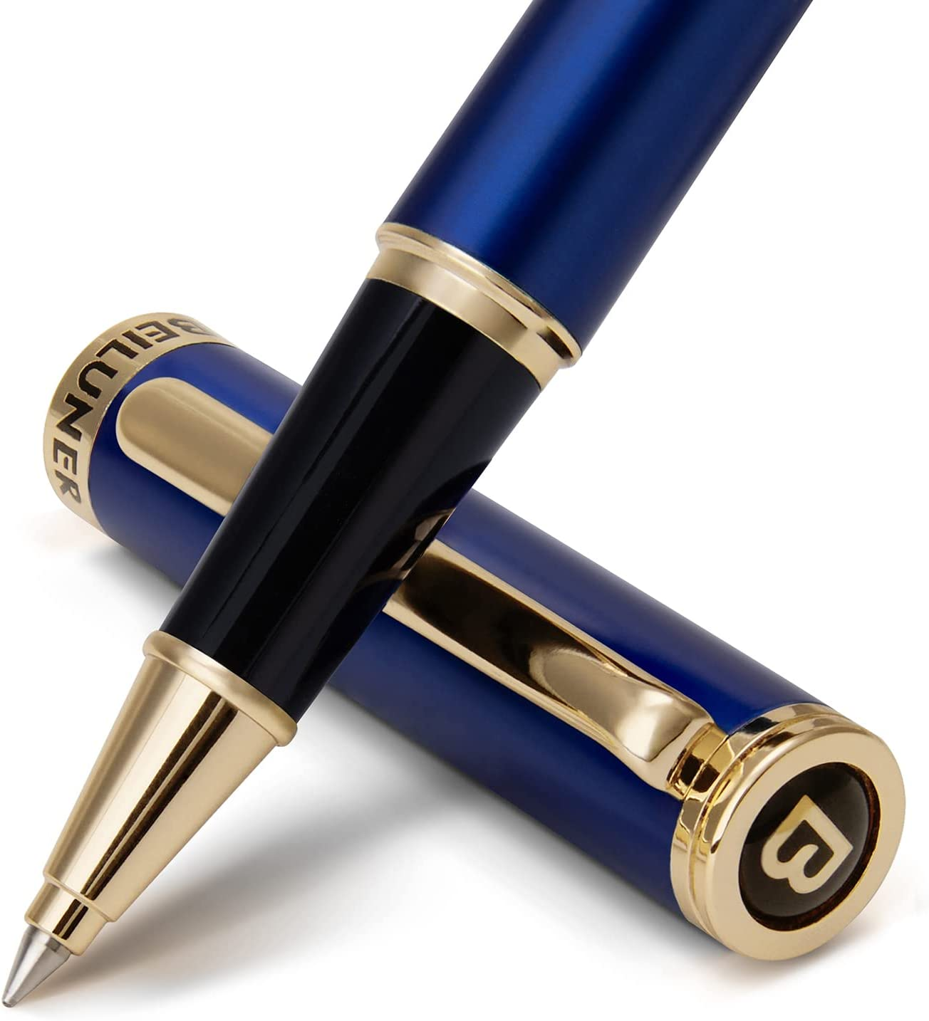 BEILUNER Luxury Rollerball Pen,24K Gold Trim,Noble and Elegant