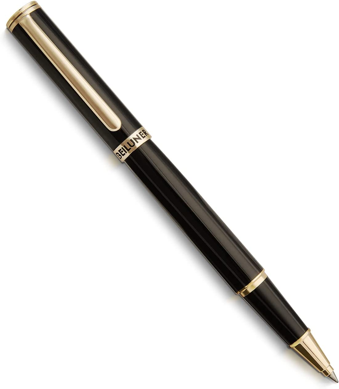 BEILUNER Luxury Rollerball Pen,24K Gold Trim,Noble and Elegant Designs,Schneider Ink Refill, Best Roller Ball Pen Gift Set for Men & Women, Professional, Executive Office, Nice Pens