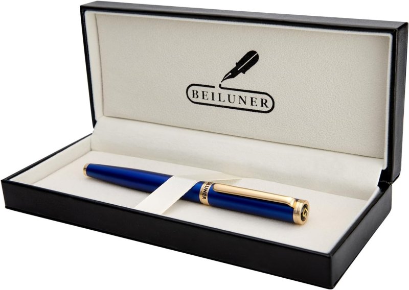 BEILUNER Blue Fountain Pen,Stunning Luxury Pen