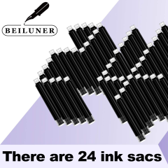 BEILUNER Fountain Pen Set Ink Cartridges Black Color