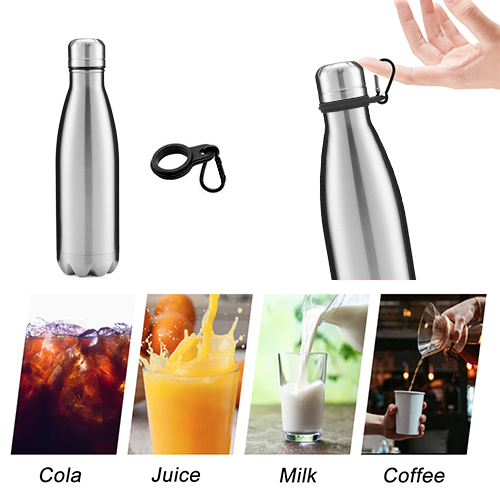 17 Ounce Insulated Stainless Steel Water Bottle Sleek Insulated Water  Bottles, Keeps Hot and Cold, 100% Leakproof Lids Sweatproof Water Bottles  Great for Travel Picnic& Camping.,water bottle