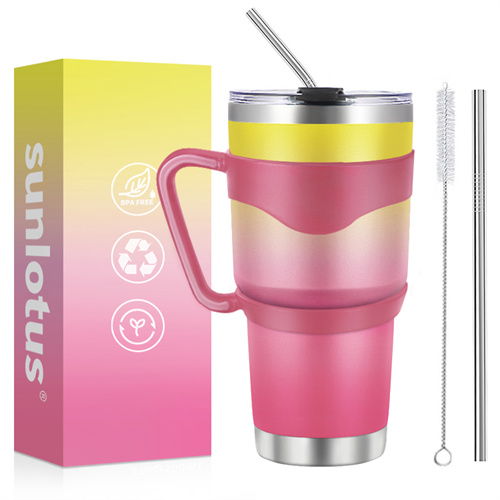 Sunlotus 40 oz Stainless Steel Travel Coffee Insulated Large Camp Mug