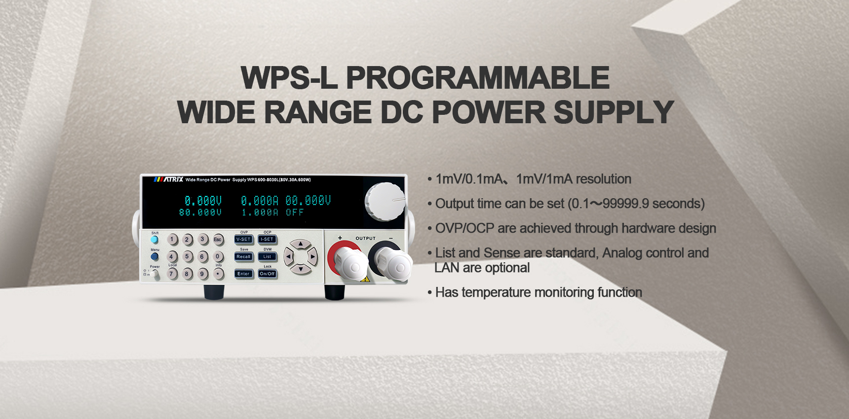 WPS-L SERIES WIDE RANGE DC LINEAR POWER SUPPLY
