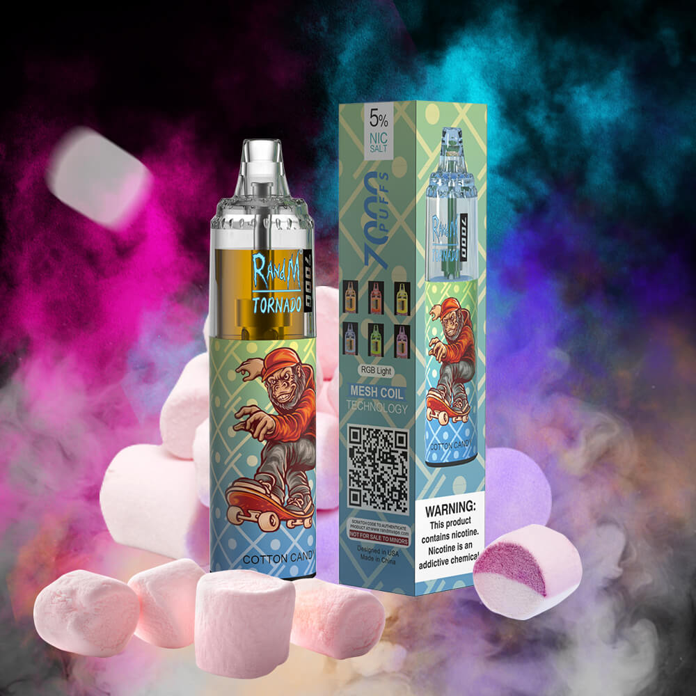 Cotton Candy by RandM Tornado 7000 Puffs