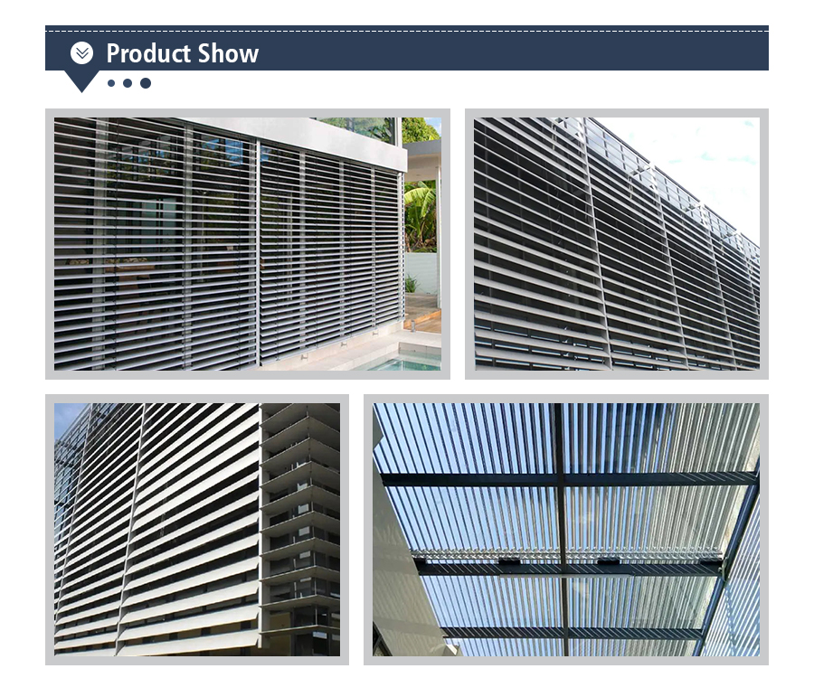 Aluminum exterior shutters manufacturer