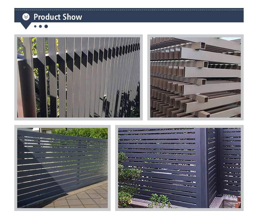 Aluminium fence panels