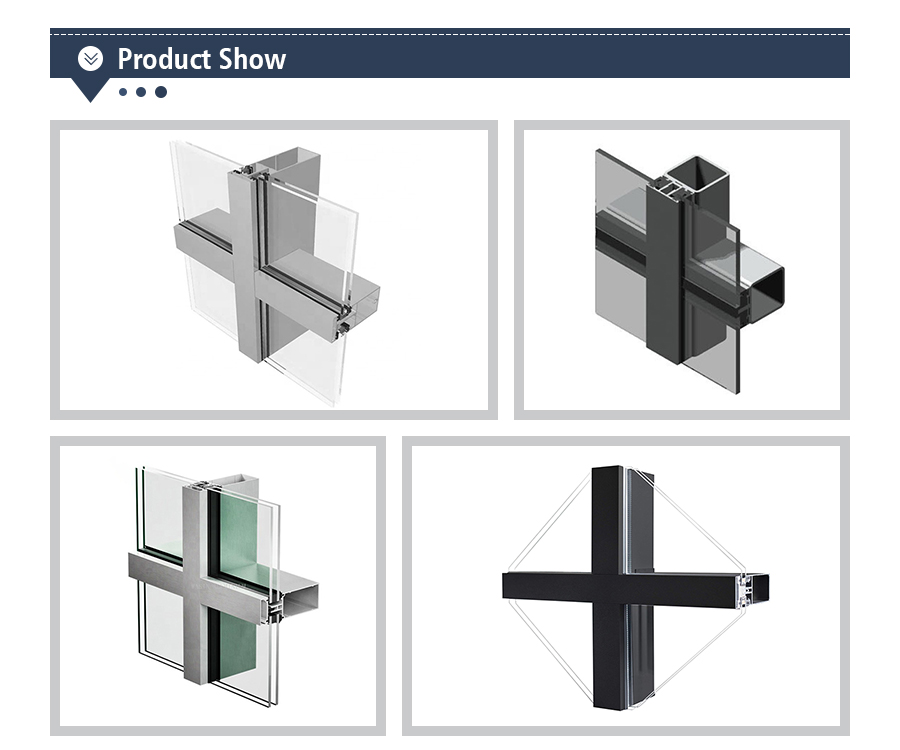 Aluminum curtain wall production