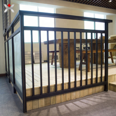Aluminum glass railing production
