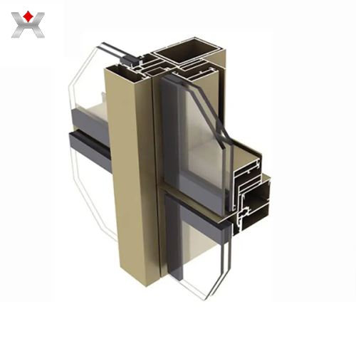 Exposed frame aluminum curtain wall in china