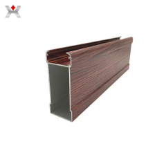 Wood grain aluminium profile factory