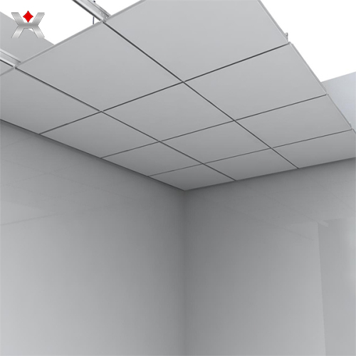Aluminum gusset ceiling production