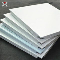 Aluminum gusset ceiling production