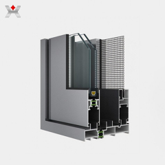 Aluminum sliding window profile