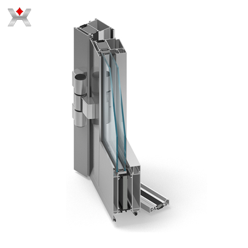 Aluminum profile for swing door production