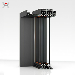 Aluminum sliding door profile