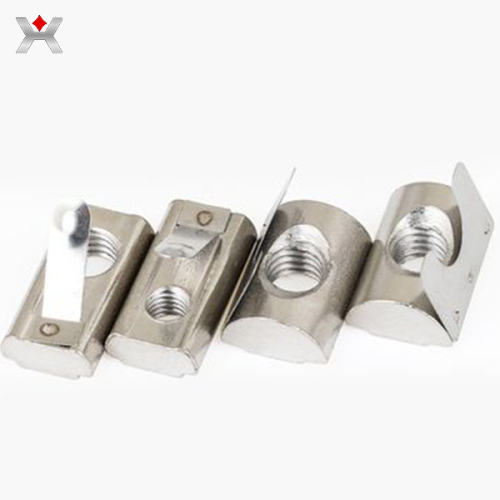Elastic nut block production
