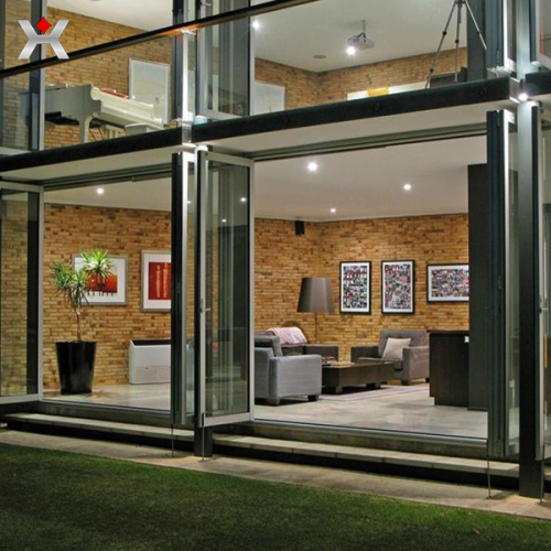 Aluminum glass door
