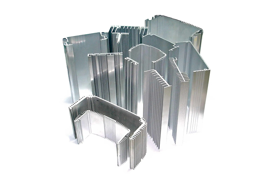 Identify the different types of aluminum radiator profiles