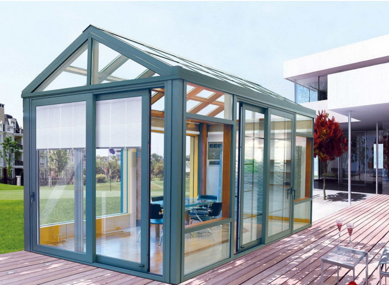 Why do people like to build sunrooms with thermal break aluminum profiles?
