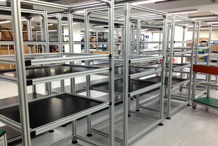 Aluminum profile shelf can be used in what industries?