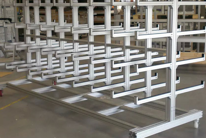 Why do factory equipment shelves have to use aluminum profile shelf?
