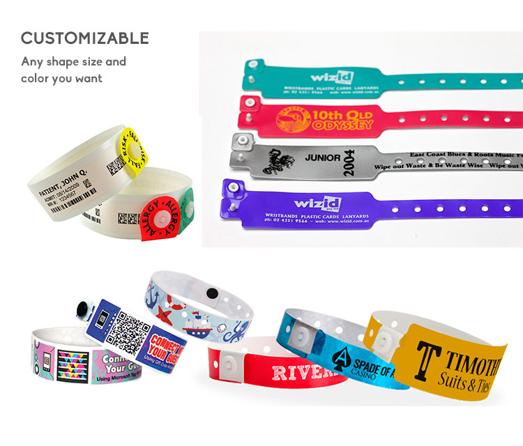 Disposable RFID TYVEK Wristbands Application