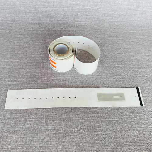 Custom PVC disposable thermal hospital patient id wristbands medical id bracelets for newborn
