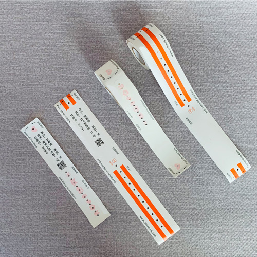 Custom PVC disposable thermal hospital patient id wristbands medical id bracelets for newborn