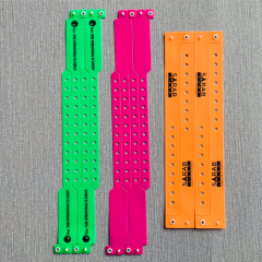 13.56MHz PVC Custom Festival NFC Bracelet RFID Wristband for Events