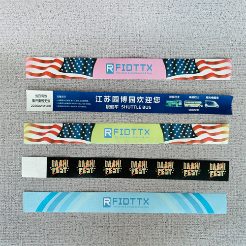 PP synthetic paper printable disposable paper wristband for events