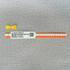 PP synthetic paper printable disposable paper wristband for events