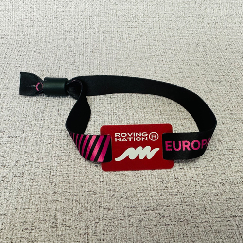 Adjustable Fabric Rfid Wristband / Bracelet Nfc Tag Smart Rfid Band For Festival Events