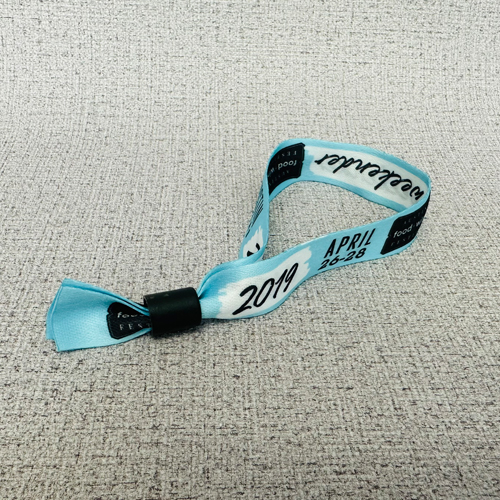 Adjustable Fabric Rfid Wristband / Bracelet Nfc Tag Smart Rfid Band For Festival Events