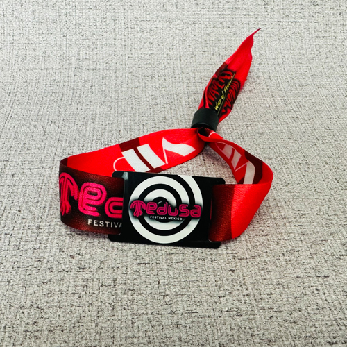 Adjustable Fabric Rfid Wristband / Bracelet Nfc Tag Smart Rfid Band For Festival Events
