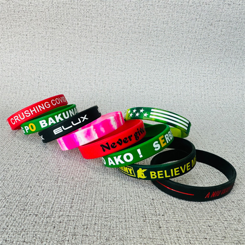 Custom Silicone Bracelets, Rubber Wristbands With Message or Logo, High Quality Personalized Wrist Band